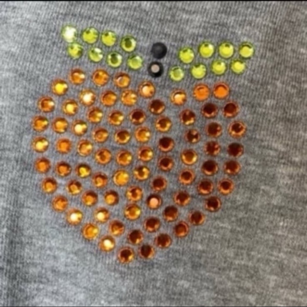 Victoria's Secret PINK bling peach rhinestone jacket medium - Picture 4 of 5